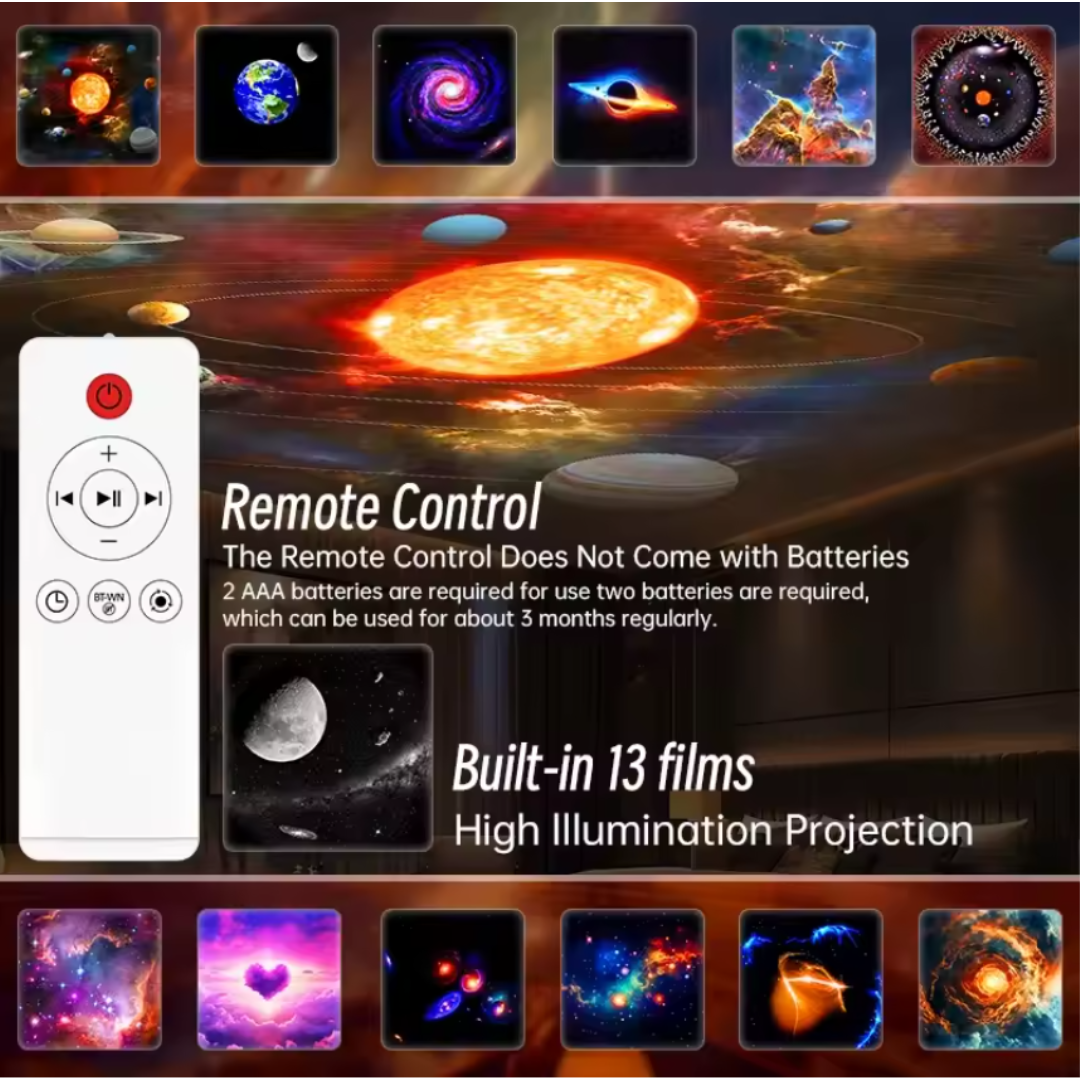 SOLUNE Proyector Galaxia con Bluetooth