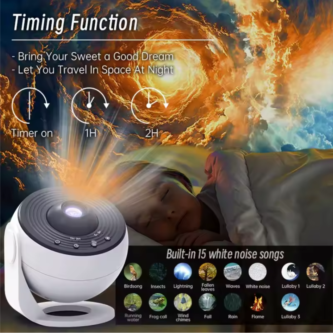 SOLUNE Proyector Galaxia con Bluetooth